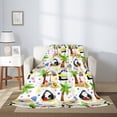 thumbnail image 2 of Sigee Penguins On The Beach for Flannel Blanket - Ultra-Soft, Warm and Cozy, Perfect for Couch, Bed, or Travel-60"x50", 2 of 6