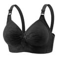 thumbnail image 4 of Hjlmsx Womens Plus Size No Underwire Bras Large Cup Everday Bras Full Coverage Push Up Bras Underwear 3 Packs, 4 of 7