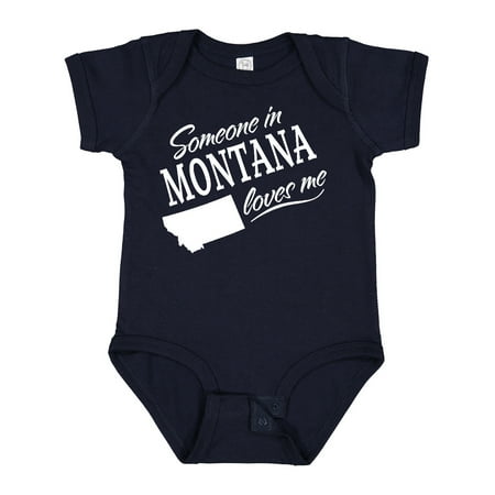 

Inktastic Someone in Montana Loves Me Gift Baby Boy or Baby Girl Bodysuit