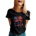 thumbnail image 2 of 250 Years 1776-2026 250Th T Shirts for Women Crew Neck Usa Flag Print Casual Fashion Y2K Tops Basic Loose Summer Short Sleeve Trendy Tees Spring 2026, 2 of 4