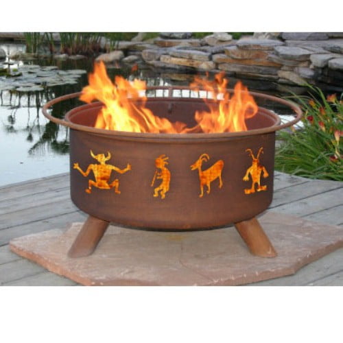 Outdoor Firepit by Patina Products Kokopelli by Patina Products