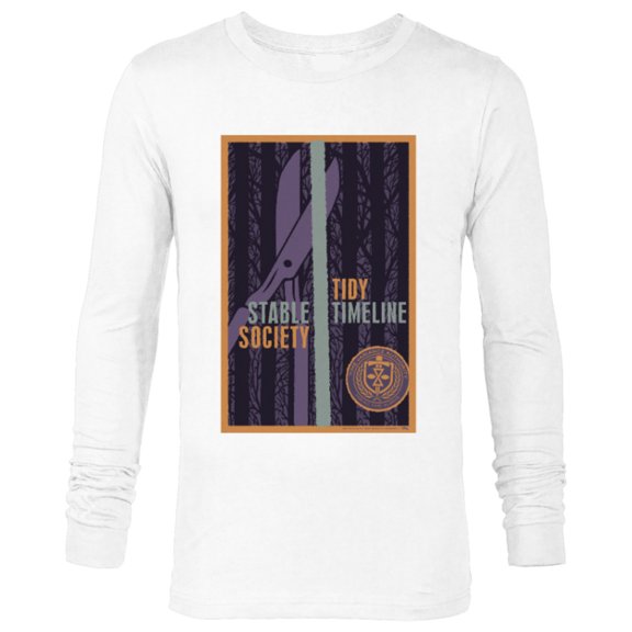 Marvel Loki TVA Stable Society Tidy Timeline - Long Sleeve T-Shirt for Men - Customized-White