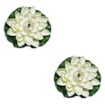 thumbnail image 2 of Flor falsa de loto artificial Ounissouiy 2Conjunto Blanco, 2 of 6