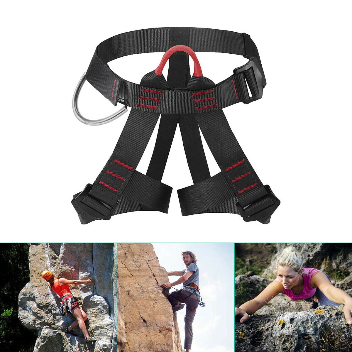Tree Carving Rock Climbing Harness Equip Gear Rappelling Rescue Safety Seat Belt 