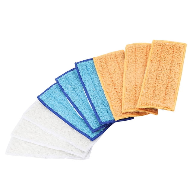 9 almohadillas de microfibra para fregona, Cabezales planos lavables, repuestos reutilizables para fregona de suelo, recambios de fregona de repuesto para el hogar para suelos de