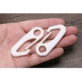 thumbnail image 3 of Mini patinador de nailon blanco para mástil de bandera, gancho de seguridad resistente para sujetar ojales de bandera a la cuerda (10) Sincero Hogar, 3 of 6