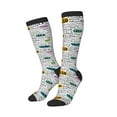 thumbnail image 2 of Balery Hello Printed Novelty Socks Men's Women's Crew Socks Sports Socks Knee High Socks Cotton Socks Quirky and Cool Socks, 2 of 9