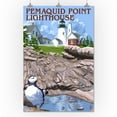 thumbnail image 2 of Maine, Pemaquid Lighthouse (24x36 Giclee Gallery Art Print, Vivid Textured Wall Decor), 2 of 3