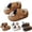 Brown, variant on Dakaela 1-10T Toddler House Slippers Boys Girls Funny Indoor Plush Fuzzy Home Shoes Kids Baby Winter Warm Walking Shoes Socks Brown