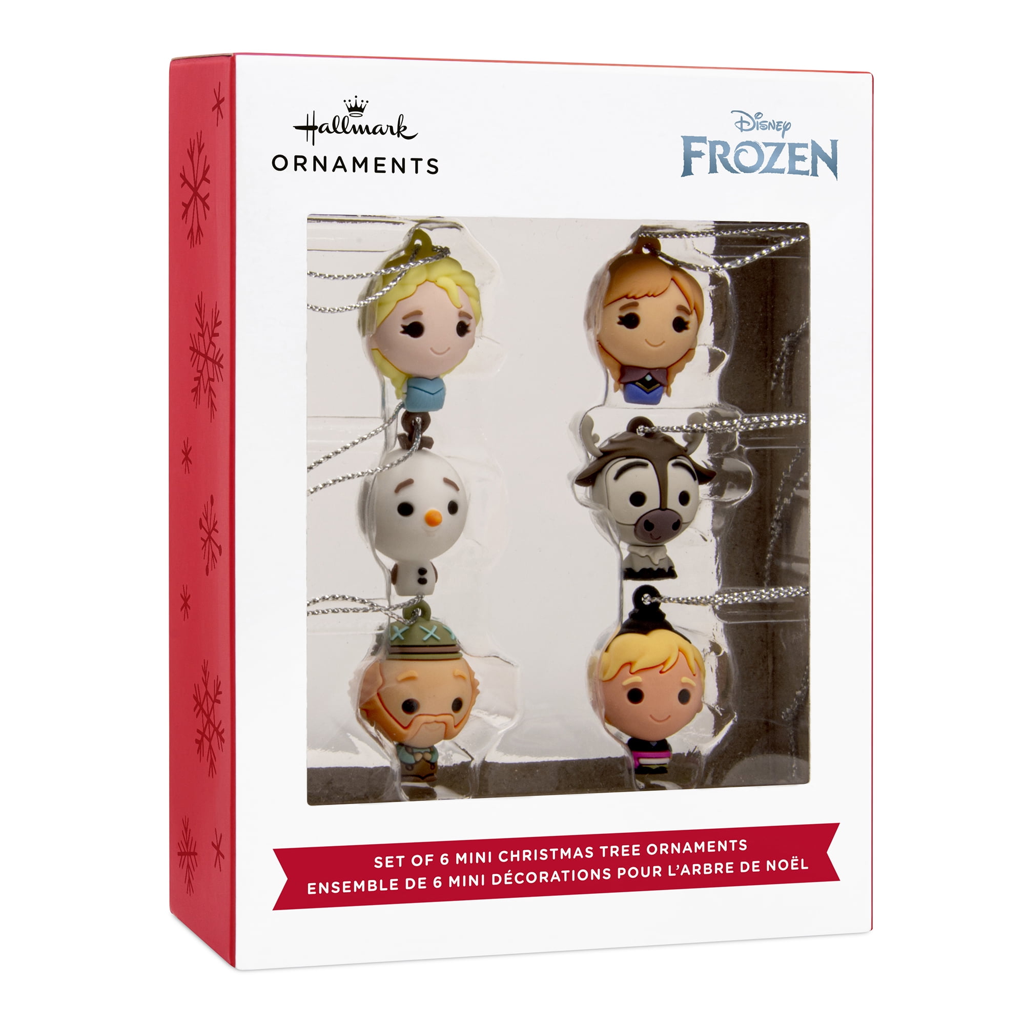 Mini décorations Hallmark, La Reine des neiges, en plastique incassable, ens. de 6, articles-cadeaux pour fans de Disney
