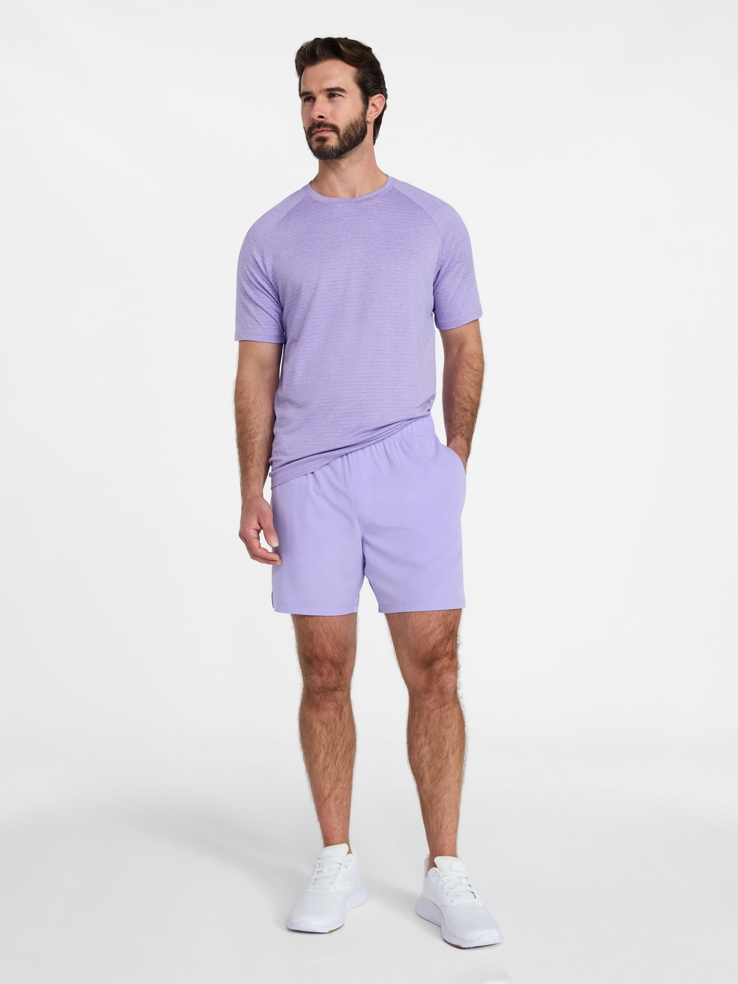 Athletic Works Men's and Big Men's Stripe Jersey Tee with Short Sleeves, Sizes XS-4XLT