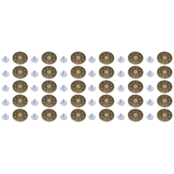 100 Sets Quick Clothing Fixer Button up Shirt Men Large Buttons Trousers