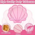 thumbnail image 3 of 60Pcs Pastel Seashell Paper Plates Mermaid Birthday Party Supplies Seashell Shaped Disposable Plates Under the Sea Party Plates for Girl Kids Baby Shower Mermaid Themed Party Decorations, 3 of 7