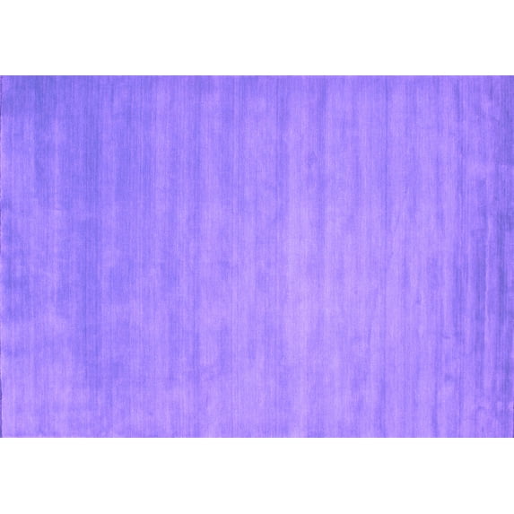 Ahgly Company Indoor Rectangle Abstract Purple Contemporary Area Rugs, 3' x 5'