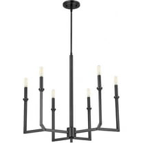 6174-6-59 Quorum Lighting Merrick - 6 Light Chandelier In Traditional Style-24.5 Inches Tall and 25 Inches Wide