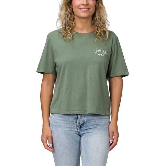 Reef Womens Cacti Graphic T-Shirt, sspy, XS