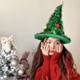 thumbnail image 5 of 2025 Ins Gorro de árbol de Navidad Tocado navideño Tocado para niñas Disfraz de fiesta de Navidad Horquilla navideña Suministros de decoración de Año Nuevo, 5 of 5