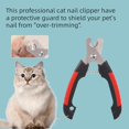 thumbnail image 3 of Cortaúñas para perros y gatos, cortaúñas afilado de acero inoxidable para mascotas (con lima de uñas gratis), cortaúñas para gatos sensibles con protector de seguridad, azul, 3 of 5