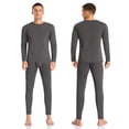 thumbnail image 4 of Men's Winter Thermal Top and Bottom with Fleece Lined Base Layer Set Top, 4 of 7