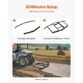 thumbnail image 3 of KFFKFF Drag Harrow, 66" Span Towable Drag Harrow, Q235 Steel Driveway Leveler with Modifiable Bars & Pin Hitch, Can Hold up to 50 lbs, Tractor Driveway Harrow Suitable for ATVs, UTVs, 3 of 9