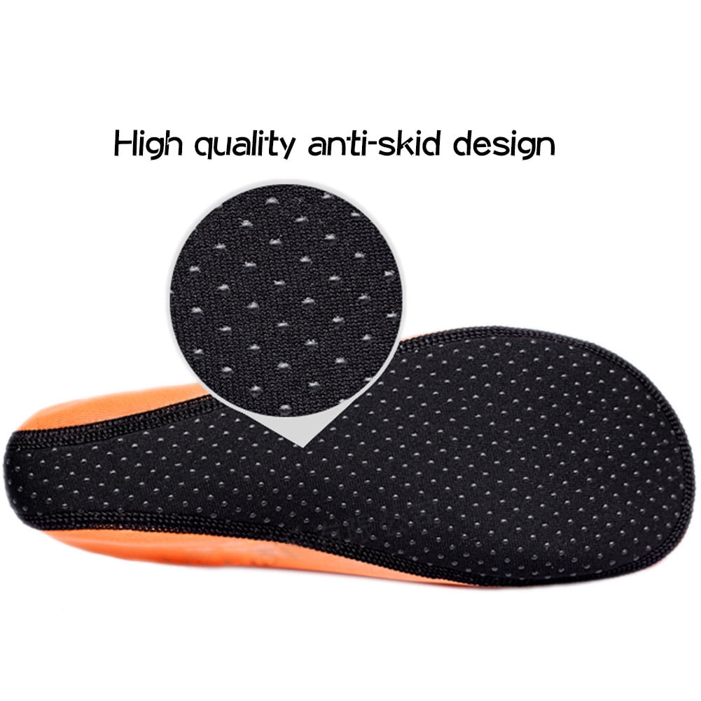 Summer Pool Swimming Water Skin Shoes Aqua Socks for Women Men Aerobics Black 4-5.5 Women/3-4 Men