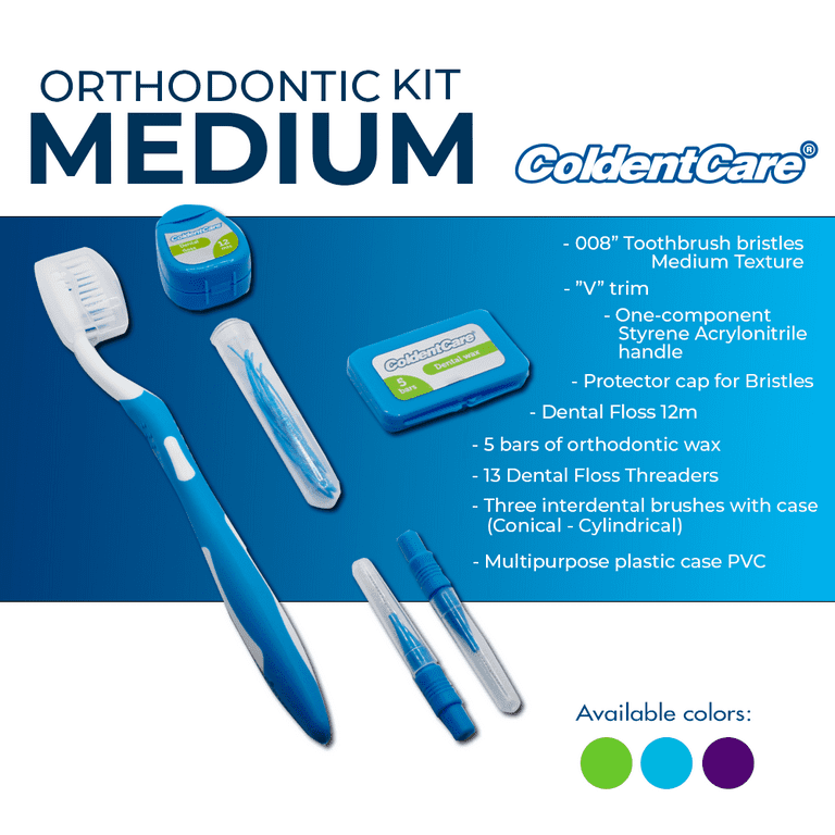 ColdentCare Orthodontic Oral Care Kit for Cleaning Brackets Braces