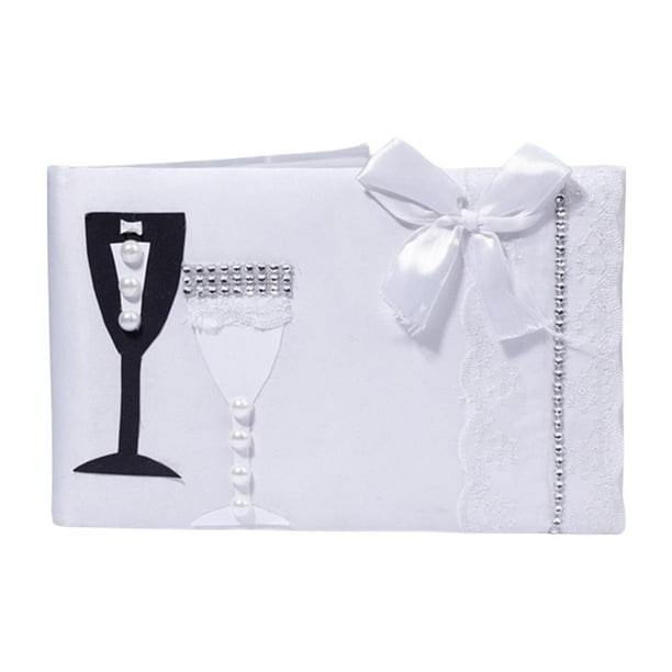 Libro de invitados de boda de 38 páginas, registro de visitantes portátil, letrero, nombre, libro de visitas Estilo D
