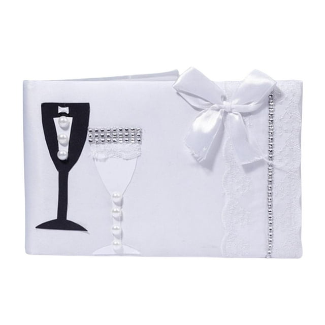 European Wedding Guest Book Portable Practical Guest Book Reception Book for Wedding Reception ,Baby Shower Birthday Reception Bridal Shower Style D