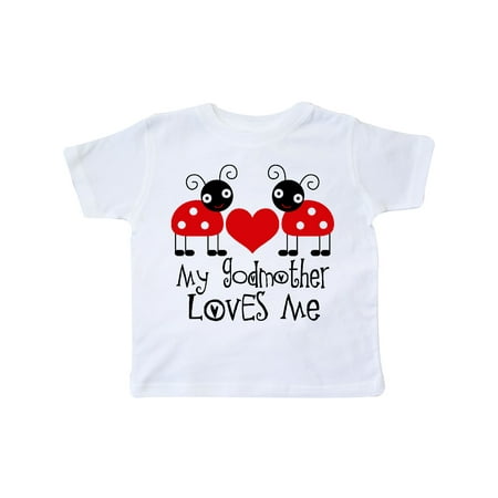 

Inktastic My Godmother Loves Me Gift Toddler Boy or Toddler Girl T-Shirt