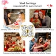 thumbnail image 5 of APSVO 5 Pairs 18K Gold Plated Flower Stud Earrings for Women Hypoallergenic Small Post Earring Sets Birthday Valentines Day Jewelry Gifts Teen Her Mom Girlfriend Female Lady Wife Adults Ideas, 5 of 5