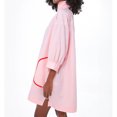thumbnail image 2 of Half Sleeve Patchwork Women Loose V-Neck Mini Dress, 2 of 4