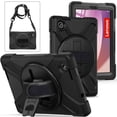thumbnail image 7 of XYX Case for Lenovo Tab M8 4th Gen 8.0 inch 2023 Release TB-300FU with 360 Degree Rotating, Hand Strap, Shoulder Strap, Black, 7 of 7