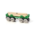 thumbnail image 2 of Set de tren de juguete BRIO World Lumber Loading Wagon 33696, color verde, 2 of 5