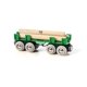 thumbnail image 2 of Set de tren de juguete BRIO World Lumber Loading Wagon 33696, color verde, 2 of 5