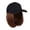 B, variant on Hat Wig With Short Wave Hair 6” Synthetic Straight Hairpiece Adjustable Baseball Cap Daily Use