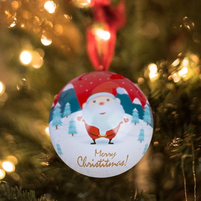 Christmas Candy Jar Hanging Decorations Creative Christmas Tinplate Candy Ball Box Christmas Tree Hanging Ball Decorations Pendants That Can Be Given As Gifts