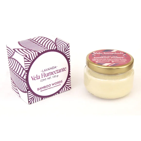 Vela de Soya Aromática con Lavanda | Hidratación y Masaje con Aromaterapia Natural