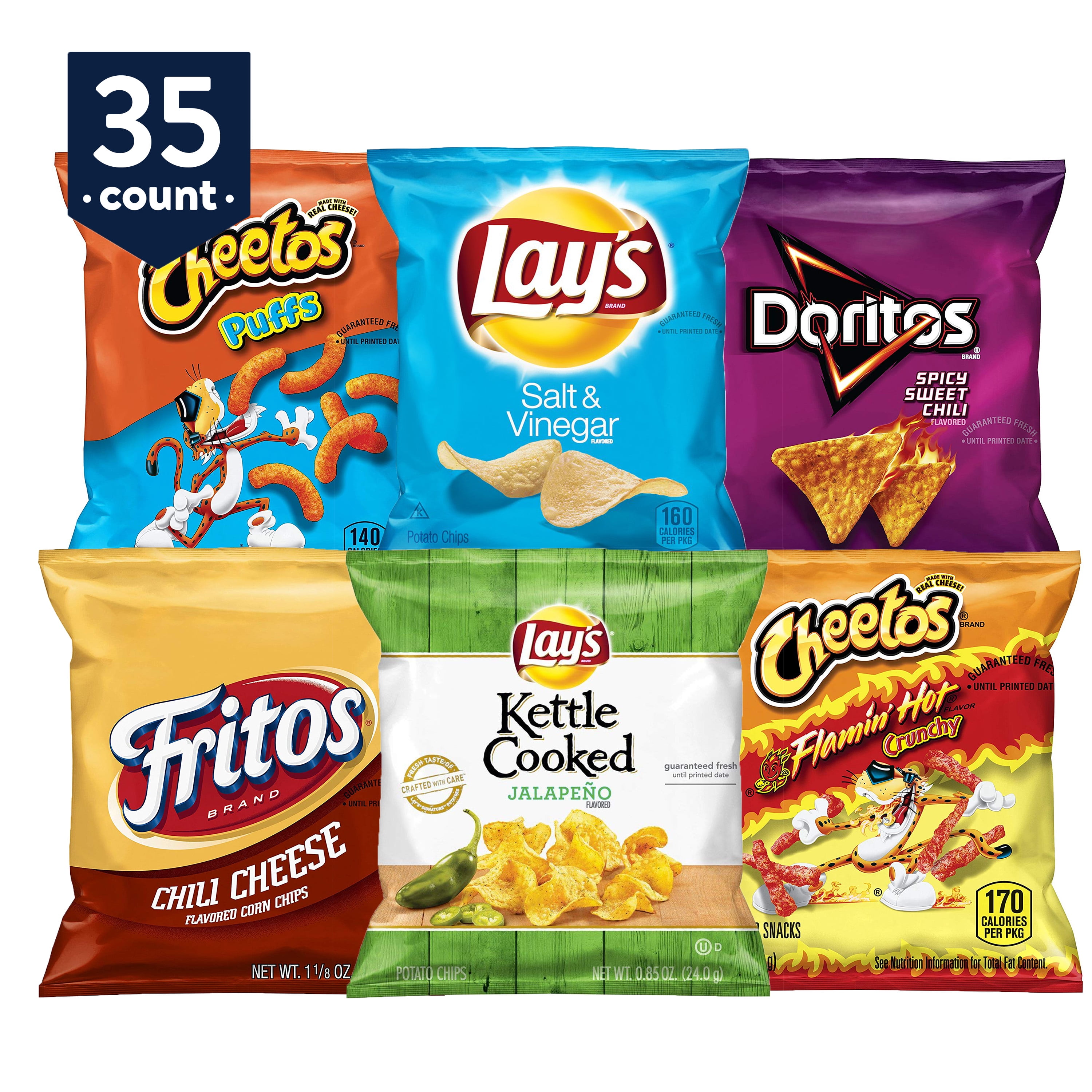 Frito-Lay Bold Mix Variety Snack Pack, 35 Count - Walmart.com
