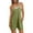 Green, variant on Yuanlook Women's Casual Rompers,Sleeveless Jumpsuits Loose Strap Shorts Overalls Trendy Outfits with Pockets - Green - M