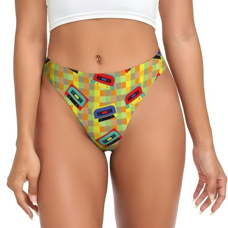 Sigee 90s Audio Tape for Women s G-String Panty  Low Rise  Soft Lace Perfect for Everyday Wear or Special Occasions-3X-Large