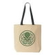 thumbnail image 1 of Tote de lona natural celta de Cthulhu - [Mango negro], 1 of 1