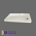 thumbnail image 2 of Specialty Recreation Shower Pan SP2436PL Left Hand Drain; Parchment; High Impact ABS, 2 of 2