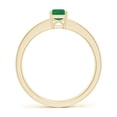 thumbnail image 2 of ANGARA Natural Octagonal Emerald Cocktail Ring with Diamonds in 14K Yellow Gold for Women (Size-6x4mm) | May Birthstone, Birthday, Anniversary, Jewelry Gift for Women | Natural Emerald Ring, 2 of 9