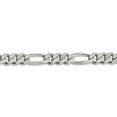 thumbnail image 2 of Solid 925 Sterling Silver Men's 9mm Figaro Chain Necklace - with Secure Lobster Lock Clasp 22", 2 of 6