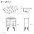 thumbnail image 2 of Annecy 24" Bathroom Vanity in Mondrian White, 2 of 7