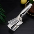 thumbnail image 7 of Stainless Steel Grill Clamp,Spatula Tongs,Spatula Tongs For Flipping Stainless Steel Double-Sided Shovel Clip,304 Kitchens Tongs Food Flip Clip For Outdoor Grilling Kitchen Must Haves 2025, 7 of 7