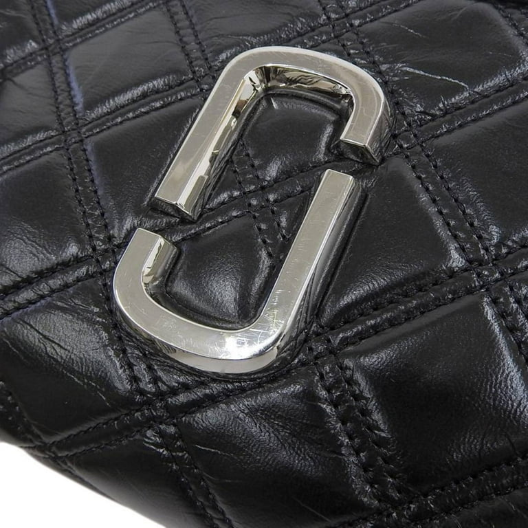 Pre Owned Marc Jacobs MARC JACOBS Softshot21 shoulder bag crossbody quilted black M0015419 Good