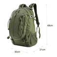 thumbnail image 2 of Mochila De Nylon De 30 Litros Senderismo Campamento Verde Militar, 2 of 3
