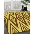 thumbnail image 3 of Ahgly Company Machine Washable Indoor Round Transitional Mahogany Brown Area Rugs, 7' Round, 3 of 7