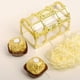 thumbnail image 5 of 12 cajas huecas para dulces, chocolates, adornos para regalo, decoración para bodas, fiestas, dorado, 7 cm, 5 of 12